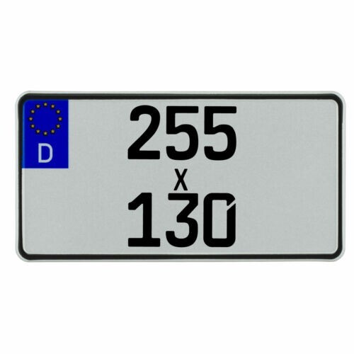 Kennzeichen 255 130 - x,