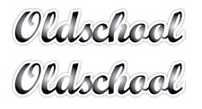 2x Aufkleber Sticker Oldschool