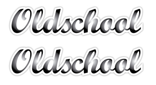 Aufkleber sticker oldschool - aufkleber,